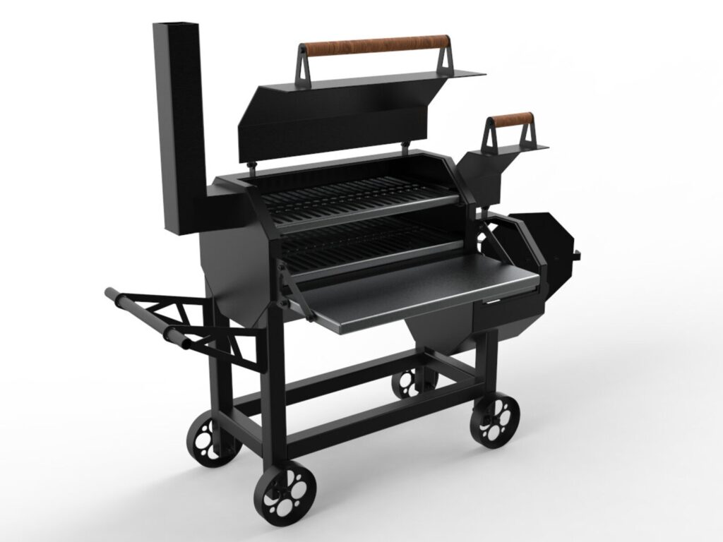 octagon BBQ smoker plans PDF heavy duty steel fabrication CAD DXF files