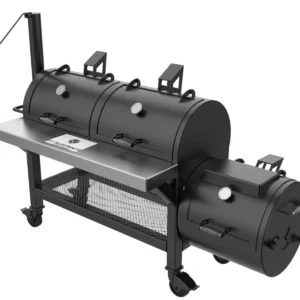 DIY offset BBQ smoker plans with 6mm steel fabrication drawings and dimensions