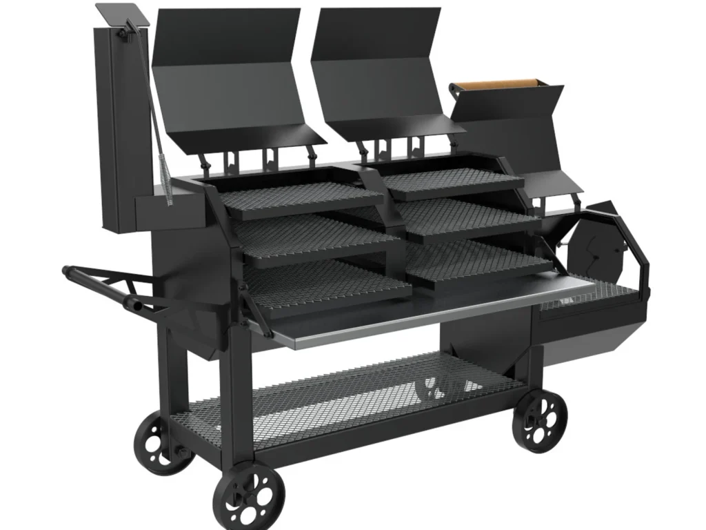 compact octagon smoker plans heavy duty steel BBQ smoker CAD DXF blueprint files