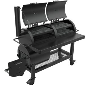 DIY BBQ smoker plans PDF with 6mm steel offset smoker fabrication drawings